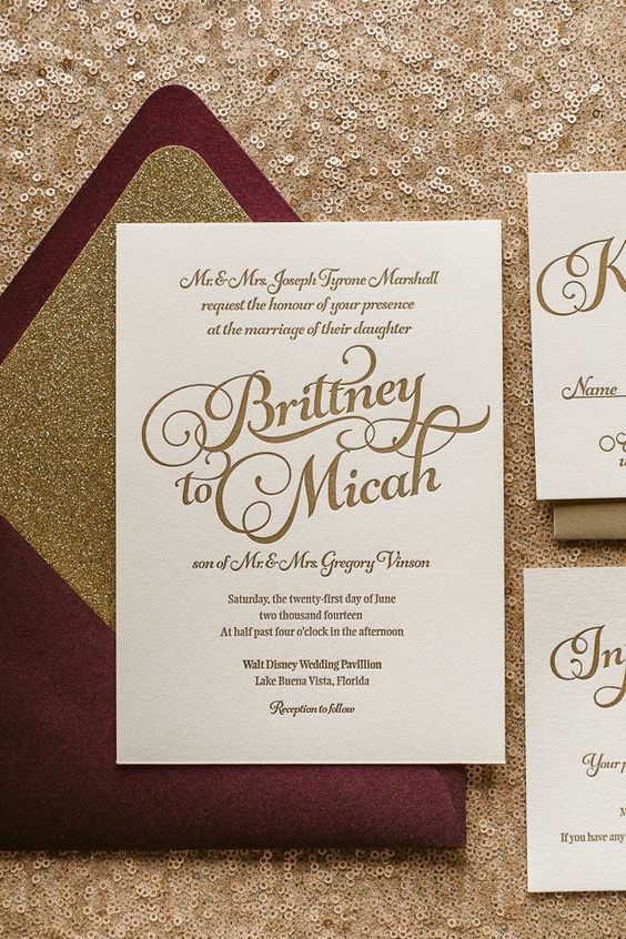 invitations burgundy marsala invitaciones invitation weddings wine elegant glitter boda cream inspired bodas sparkling muestras blush maroon letterpress colors winter